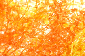 Orange and Yellow Mesh Abstract Wire Netting Background
