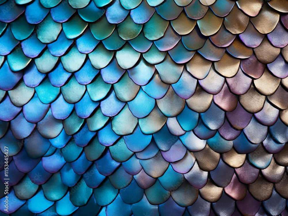 Aufkleber detailed fish scales texture creating a natural and intricate pattern for artistic use