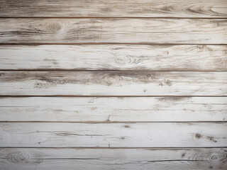Obraz premium A worn white wooden plank forms a distressed and aged background for photography
