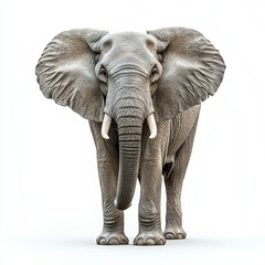 Fototapeta premium an elephant with a white background.