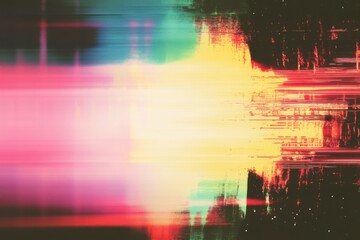 Fototapeta premium Abstract digital noise effect with vibrant neon colors blending into a striking modern background