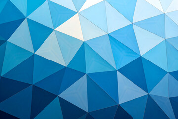 Abstract blue geometric shapes background