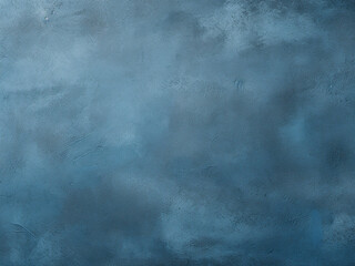 Fototapeta premium A blue concrete surface with textured edges and dark corners for a dramatic effect
