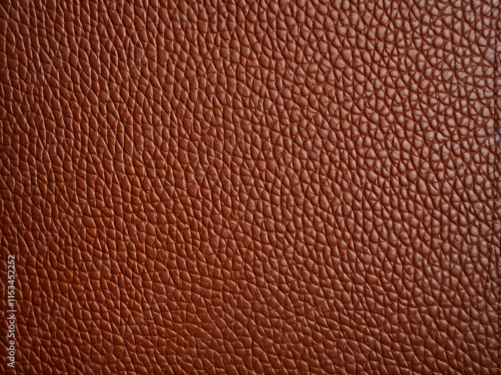 Poster smooth brown leather texture with soft folds and a polished surface
