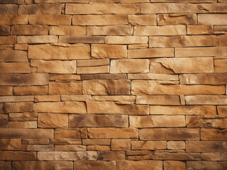 Close-up of brown and gold stone wall texture with visible patterns and rugged details