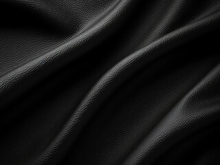 Fototapeta premium Closeup of dark textured surface in black showing rich patterns