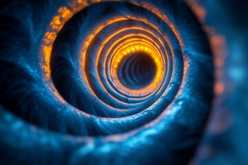 Hypnotic patterns spinning, drawing the eye into a swirling vortex. Generative AI