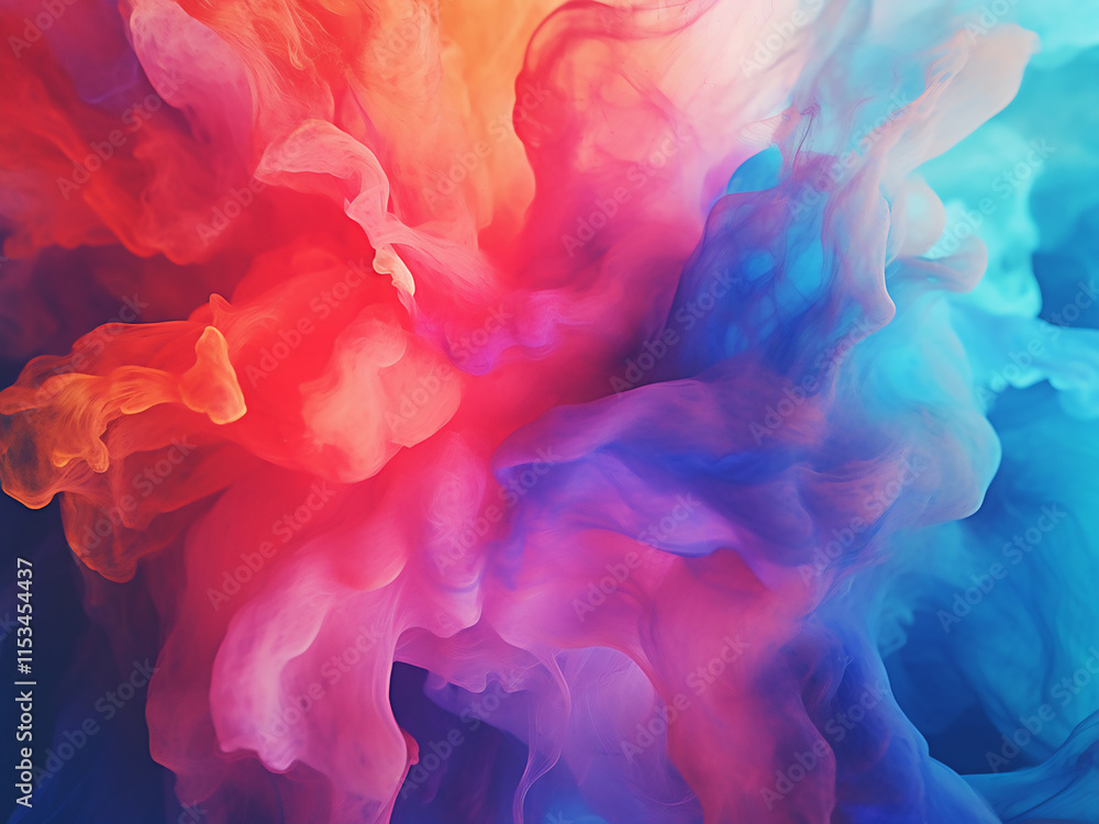 Poster colorful abstract background with smooth gradient shades for artistic use