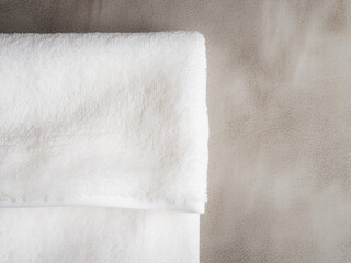 Soft cotton towel surface used as a clean background