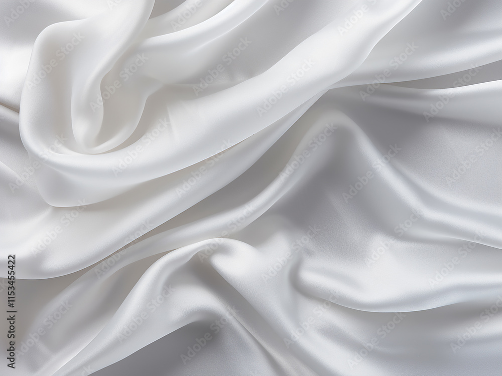 Poster white fabric with visible creases creating a textured background