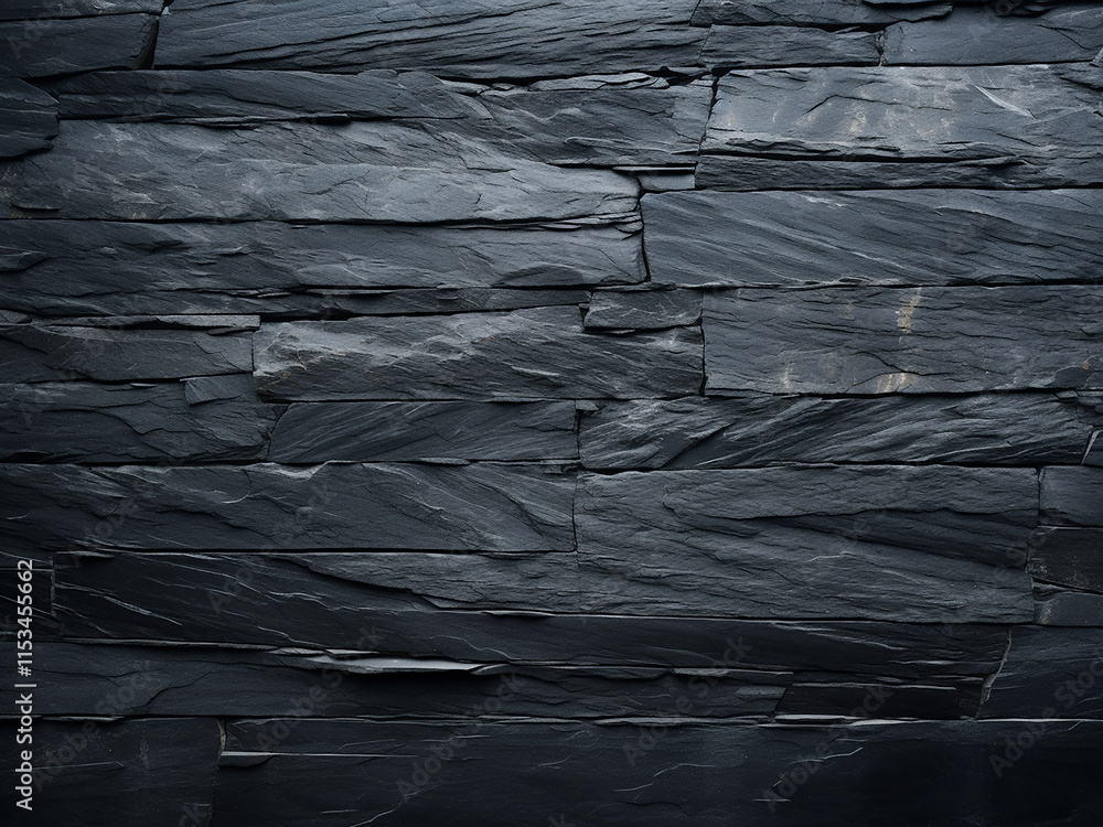 Poster dark grey-black slate texture for a clean and simple background effect