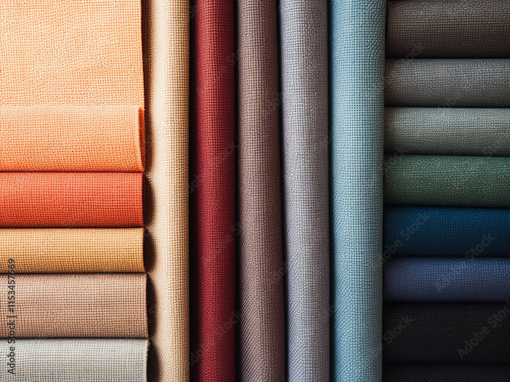 Aufkleber various colors and textures on a canvas surface forming an abstract background
