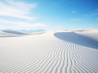 Subtle ripples in the sand of White Sands National Park