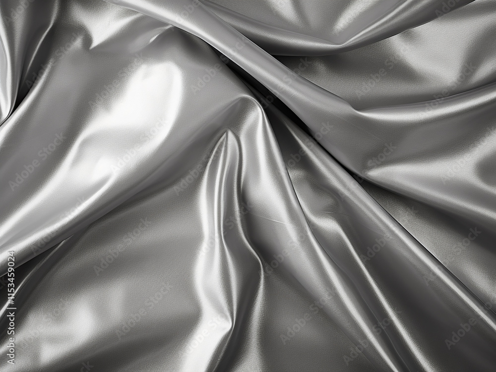 Poster gray foil texture creating soft shadows and smooth metallic appearance