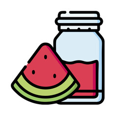 illustration of a glass of juice