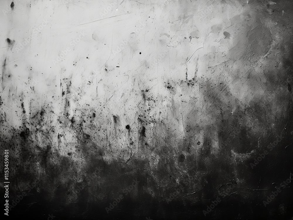 Poster black and white grunge background with rough noise and horizontal rectangle design