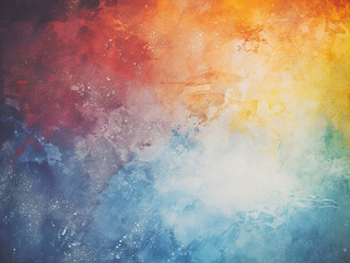 Fototapeta premium Watercolor textured grunge background with artistic and faded appearance