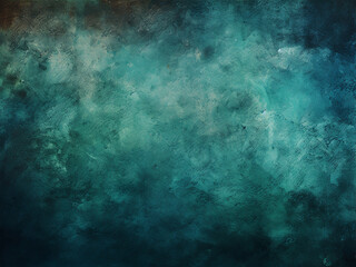 Obraz premium Grunge texture with blue and green hues and a dark sky concept