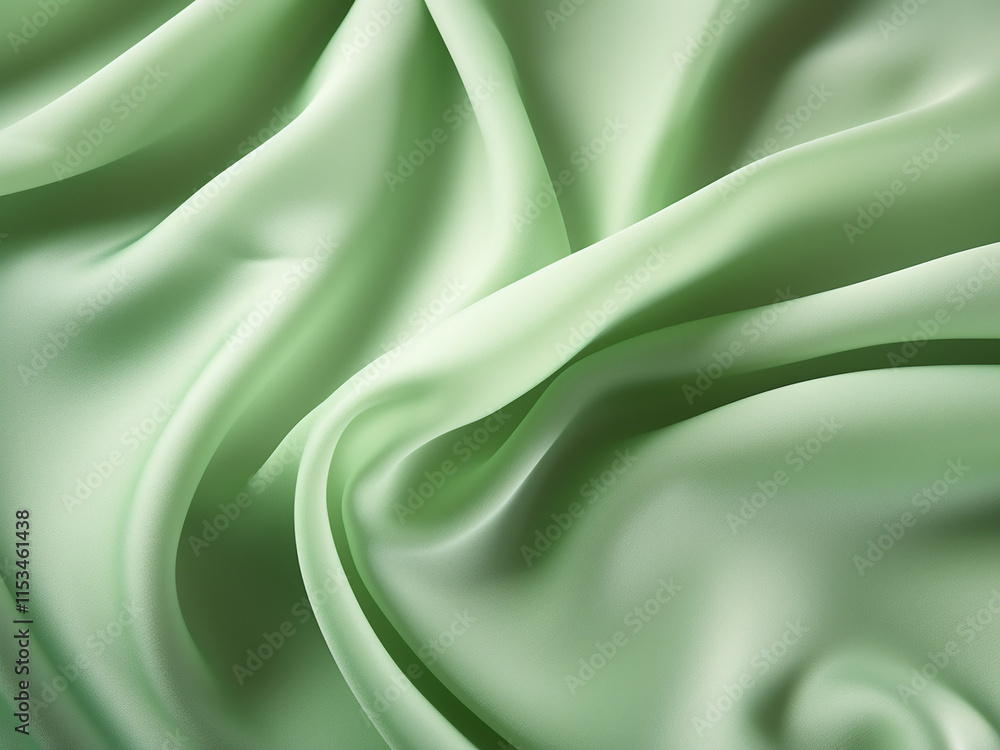 Poster light green cloth material with a textured abstract pattern