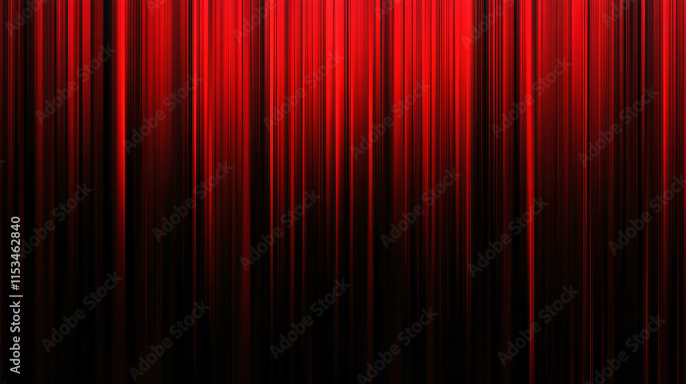 Poster bright red curtains hang gracefully in a theater, creating an elegant atmosphere for performances an