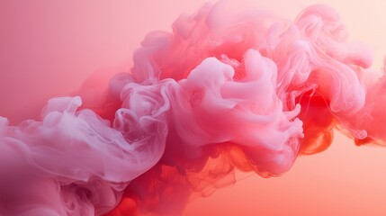 Fototapeta premium Pink smoke in a dreamy abstract composition