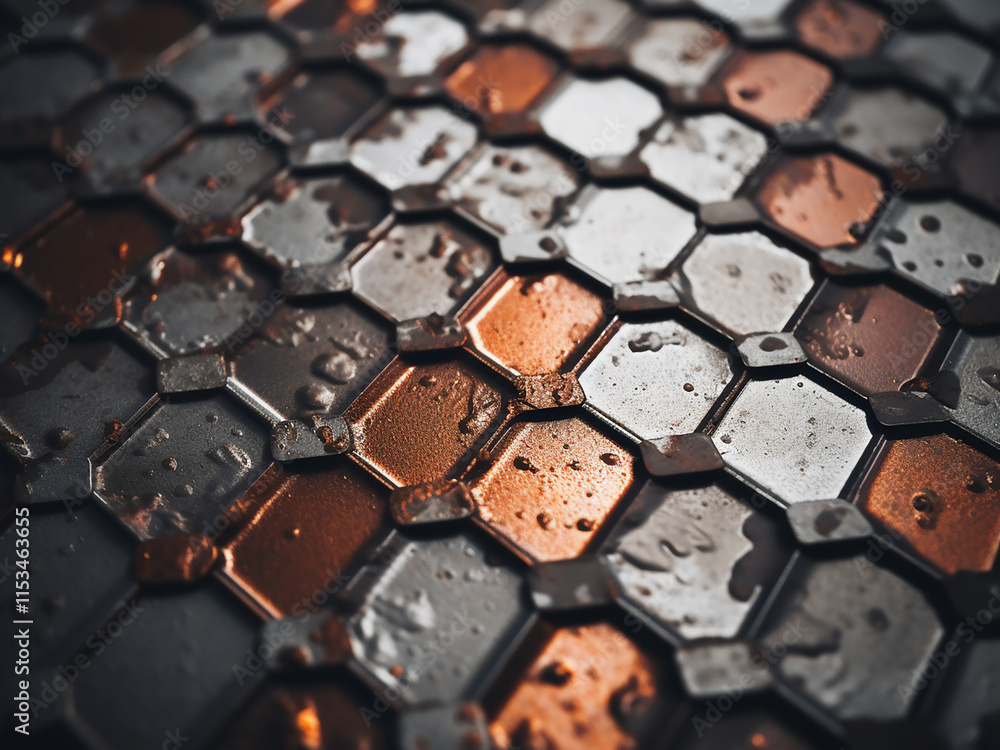 Poster metal background with a smooth surface suitable for a wide range of design uses