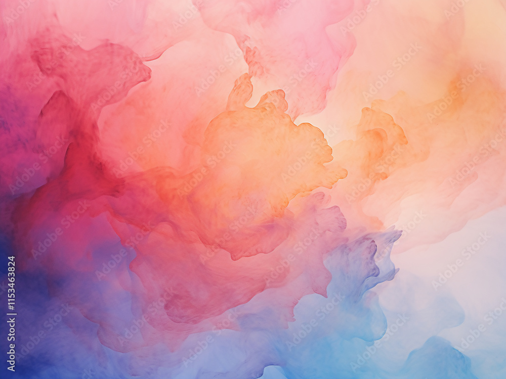Poster abstract watercolor and gouache texture background with artistic patterns