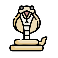 illustration of a cartoon snake