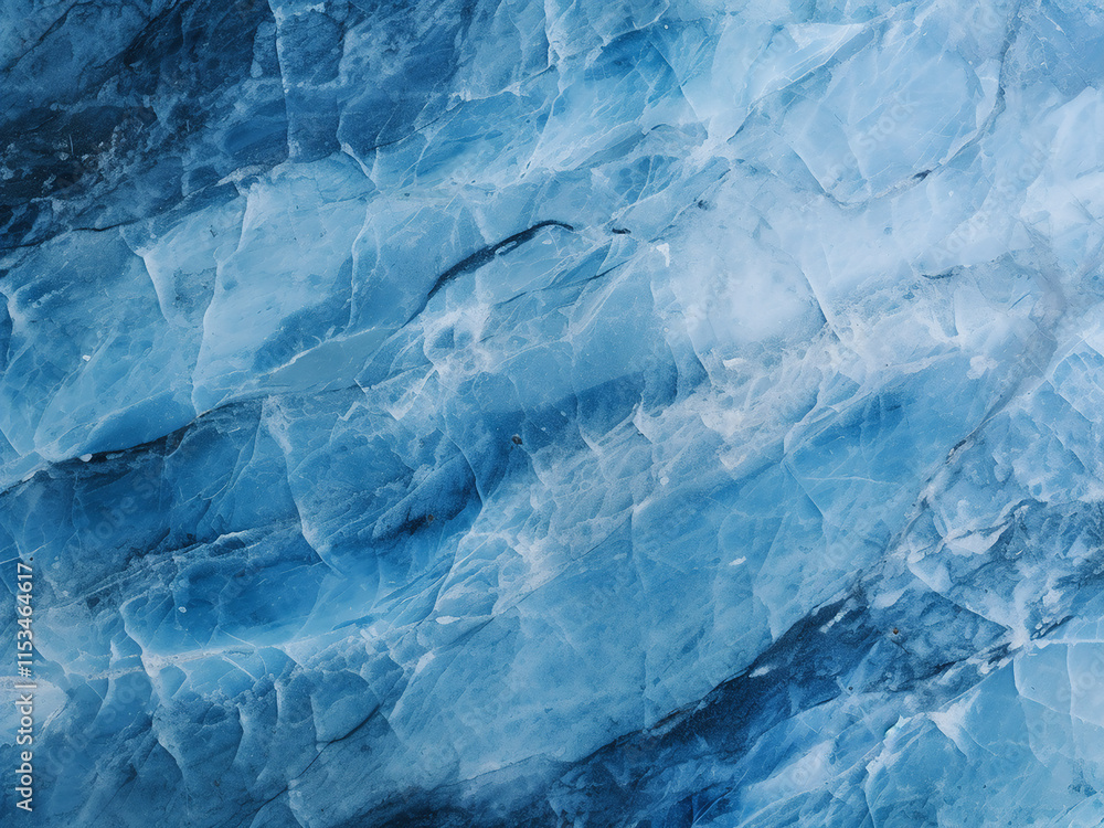 Poster natural blue marble texture with flowing patterns and cool tones for background use