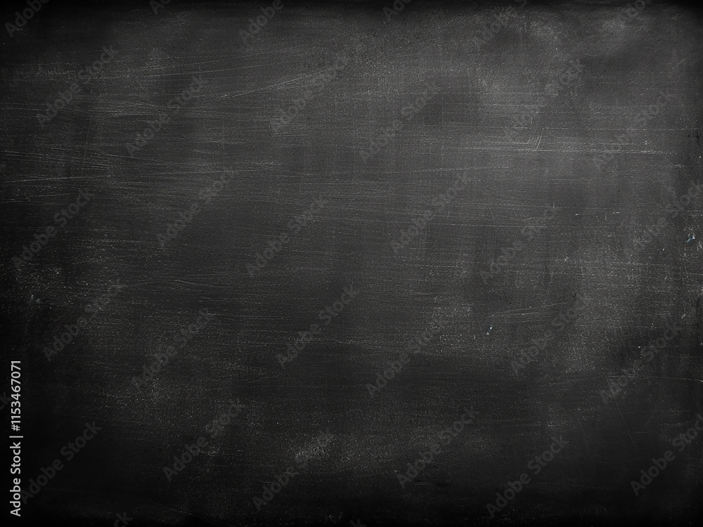 Poster smudged black chalkboard texture with dust marks in classroom setting