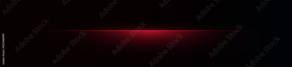 Wall mural laser lines of light. horizontal neon light. neon red horizontal speed lines. glowing stripes. laser