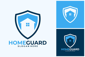 Home Security Guard Shield Logo Design
