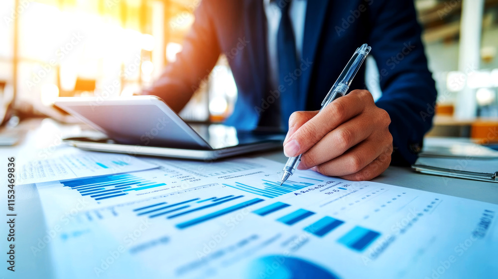 Aufkleber aml check report approval process in financial services office environment analyzing data insights f