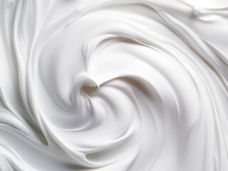 Creamy cosmetic texture with body care product smears on white for a wellness theme