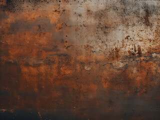Rusted steel plate with a vintage look ideal for background use