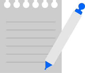 Notepad and Pen for Writing Notes