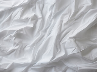 White crumpled paper with a seamless texture offering a soft, wrinkled surface