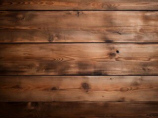 Fototapeta premium Aged brown wood planks with vintage peeling paint and cracks