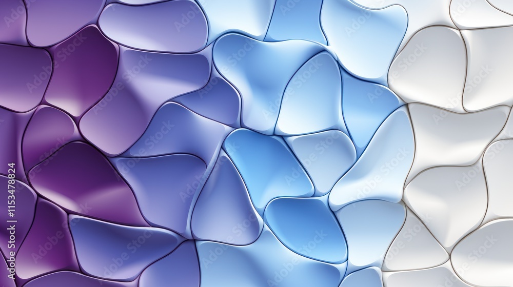 Poster abstract colorful 3d fluid shapes background texture