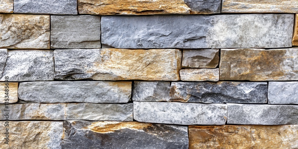 Poster close up view showcasing a detailed stone wall background, highlighting the textures and patterns th