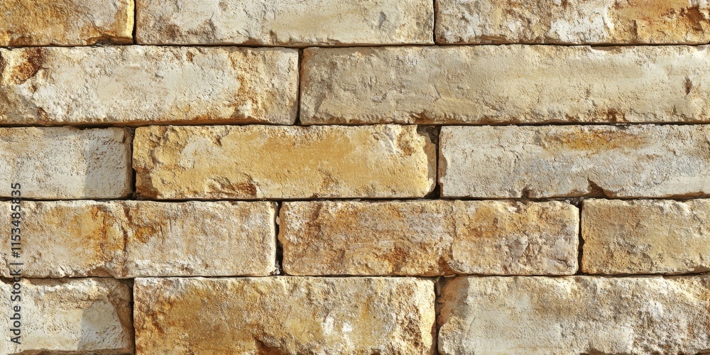 Poster light antique yellow cream color creates a unique brick wall pattern texture, offering a visually ap