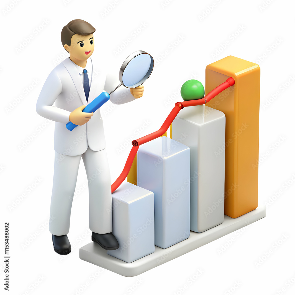 Aufkleber researcher analyzing growth hormone and recovery factors in lab setting