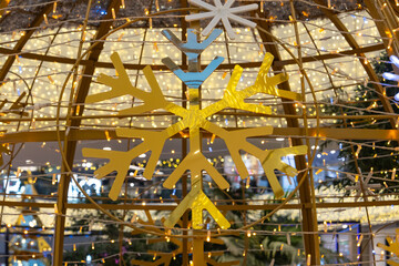 New Year Decorations on the Streets and City Centers of Istanbul Photo, Caddebostan, Kadikoy Istanbul, Turkiye (Turkey)