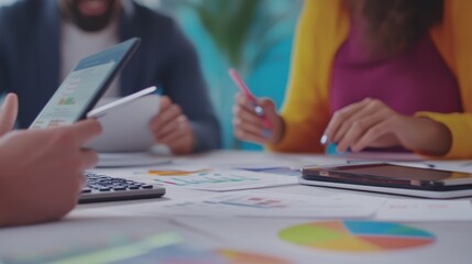 The Team Analyzing Data