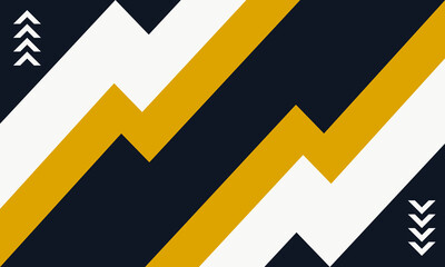 Modern Chevron Geometric Background with Bold Yellow and White Accents. For Design Template