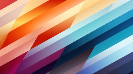 Obraz premium Vibrant Diagonal Stripes Abstract Art