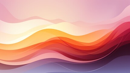Obraz premium Abstract Warm Hues: A Serene Wave of Colors