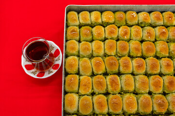 Turkish Tea (Türk Çayı) in the Turkish Desserts Photo, Üsküdar Istanbul, Turkiye (Turkey)