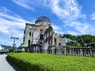 The Memorials of Hiroshima Peace Memorial Park Honoring the Victims of the Atomic Bomb