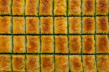 Turkish Baklava with Pistachio Photo, Üsküdar Istanbul, Turkiye (Turkey)